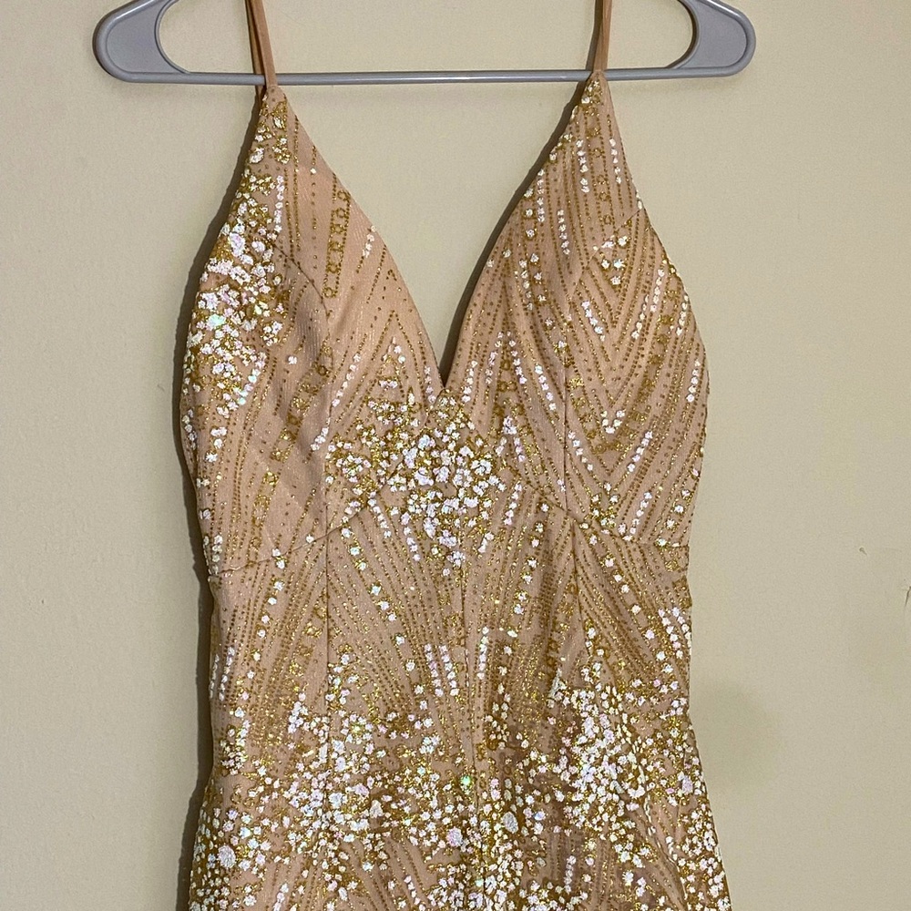 Sparkly formal romper worn once